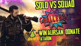 AUG İLE CHALLENGE OPERASYONU  [TPP-SOLO SQUAD] #PUBG