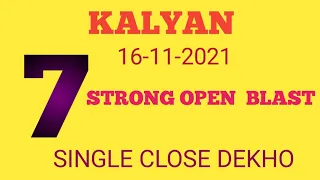 Kalyan 16/11/2021 single Jodi trick don't miss second toch line