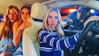 I GOT PULLED OVER with My BEST FRIENDS In The Car PRANK **LIVE FOOTAGE**🚔😲 | Jenna Davis