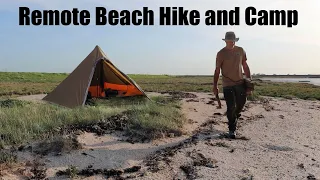 Beach Wild Camp with Kent Survival.  Big Hike Along the River Thames. Abandoned Forts.