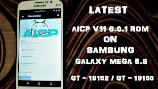AICP v11 (FINAL) (6.0.1) for Galaxy Mega 5.8 (GT-I9152 / GT-19150)