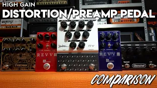 Distortion/Preamp Pedal Comparison! (BE-OD, VH4-2, G3, G4 & Überschall)