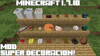 Minecraft 1.7.10 MOD SUPER DECORACIÓN!