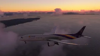 Thai Airways B787 / Bangkok, Thailand to Chubu, Nagoya Japan / Microsoft Flight Simulator / 4K