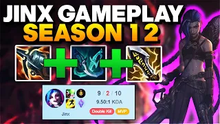 Playing Jinx while your support is inting - Jinx ADC Gameplay