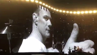 Larry Mullen Cam "We believe in you Larry Mullen Jr!" #U2TheJoshuaTree2017