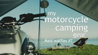 My Motorcycle Camping Gear - what to pack for a moto camp adventure - Matt Waffles Moto Vlog #7