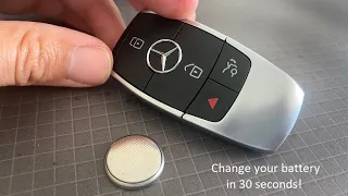 How to change the Key Fob Battery on 2017 - 2020 Mercedes