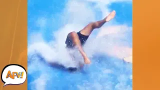 He FAILED So Bad His Whole Head DISAPPEARED! 🤣 | Best Funny Water Fails | AFV 2021