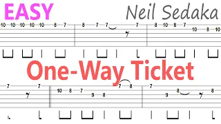 Neil Sedaka - One Way Ticket / Guitar Solo Tab+BackingTrack