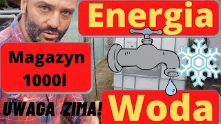 Energia Off Grid #52🛑Zawór zwrotny w zbiorniku💧mauzer🎯na wodę deszczową⛈pompa🛑 hydrofor🛑bufor🛑mróz ❄