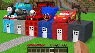 What INSIDE HOUSES Choo Choo Charles! Thomas The Train! SIREN HEAD! GODZILLA! HUGGY WUGGY! MINECRAFT