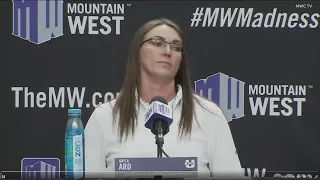Utah State women's basketball coach announces firing in awkward post-game presser