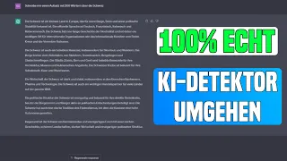 ChatGPT Text umschreiben lassen und KI-Detektor umgehen Tutorial | SABO