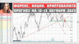 Прогноз форекс, акций и криптовалют на 12 — 13 октября 2023