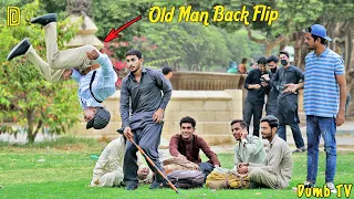 Old Man Back Flip | Dumb Pranks