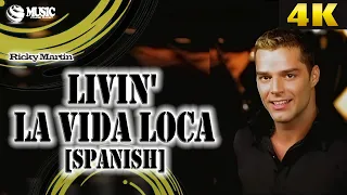 Ricky Martin - Livin' La Vida Loca [Spanish] - 4K• ULTRA HD (REMASTERED UPSCALE)