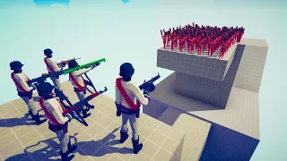 5x ARMY SOLDIERS VS 100x UNITS 🔫 | Totally Accurate Battle Simulator TABS