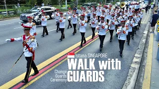 Walk with the Guards - Selamat Hari Raya - April 2024 - Singapore 🇸🇬 - Virtual Walk [4K]