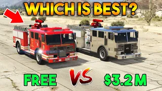 GTA 5 ONLINE : CHEAP VS EXPENSIVE FIRETRUCK (WHICH IS BEST?) [Gameplay]