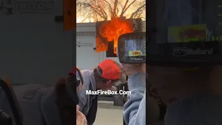 Max Fire Box Burn & Learn! #firefighter #shorts