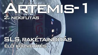 NASA Artemis-1  |  SLS rakétaindítás élő közvetítés 2. nekifutás  |  Spacejunkie