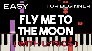 FLY ME TO THE MOON ( LYRICS ) - FRANK SINATRA | SLOW & EASY PIANO