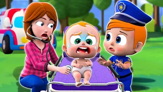 Baby Police Saves Sick People - Don't Eat Dirty Food Song - Funny Songs & Nursery Rhymes - PIB Songs