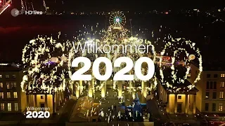 Jahreswechsel 2019-2020 - Feuerwerk - Silvester 2019 am Brandenburger Tor (Willkommen 2020)