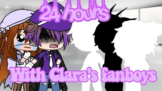 Clara Afton stuck in a room with her fanboys for 24 hours- (lazy-)