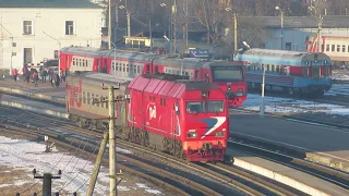 Все пригородные и пассажирские поезда во Пскове | Часовая версия