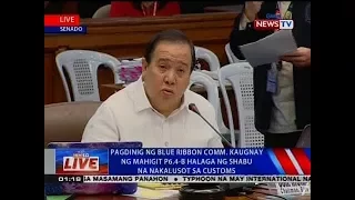 NTVL: Pagdinig ng Blue Ribbon Comm. sa mahigit P6.4-B halaga ng shabu na nakalusot sa Customs