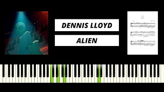 Dennis Lloyd - Alien (BEST PIANO TUTORIAL & COVER)