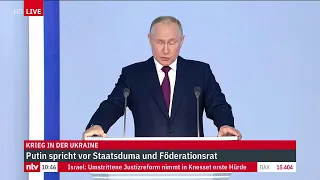 LIVE: Rede von Wladimir Putin zur Lage der Nation