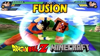 Minecraft Steve and Goku Fusion | Minecraft Fusion Dragon Ball | DBZ Tenkaichi 3 (MOD)