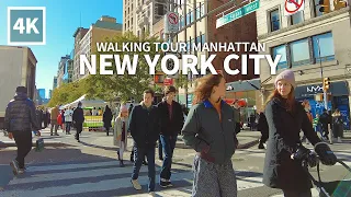 [4K] NEW YORK CITY - Walking Tour Manhattan, Broadway, Union Square, Travel, NYC, USA, 4K UHD