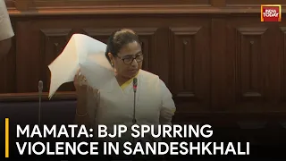 Mamata Banerjee Accuses BJP of Inciting Violence in Bengal | Sandeshkhali Horror News