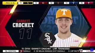 Chicago White Sox select Garrett Crochet from Tennessee with the 11th pick of the 2020 MLB Draft