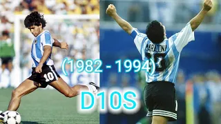 Homenaje a Maradona en los mundiales (1982 - 1994) - Luna de miel en la mano