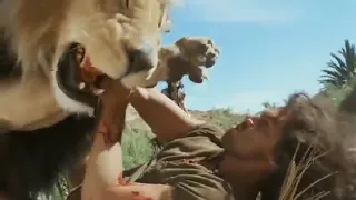 Samson kills a Lion with His Bare hands