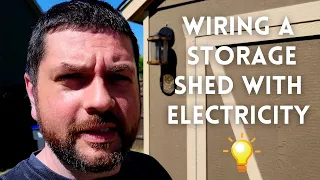 Do you run electricity into your storage shed?  I added some lights and outlets.  Here's what I did.