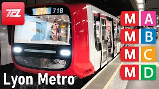 Lyon metro all the lines compilation