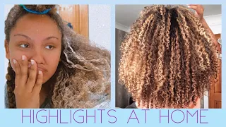 HIGHLIGHTING NATURALLY CURLY HAIR (AT HOME)