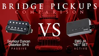 Seymour Duncan DISTORTION SH-6 vs EMG JH HET SET - Bridge Pickup Guitar Tone Comparison Demo