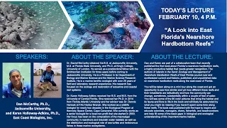 Ocean Science Lecture Series featuring Dan McCarthy, Ph.D., and Karen Holloway-Adkins, Ph.D.