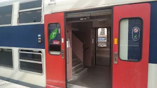 Annonce SNCF + Départ D'une Z20900 IDF RER-C en gare de Juvisy