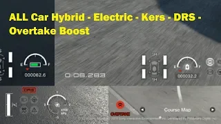 Gran Turismo Sport | All Car KERS - DRS - Overtake Boost - Hybrid - Electric Run