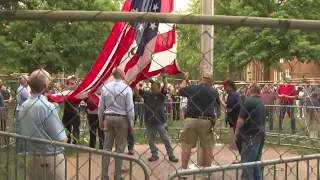 American flag goes back up on UNC campus