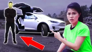 FOUND MY STOLEN TESLA & BREAKING IN (Mystery Hacker Drone)