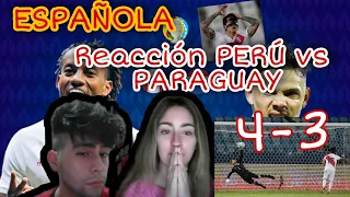 Española REACCIÓN Penales PERÚ 4-3 PARAGUAY Copa América 2021